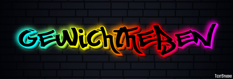 Gewichtheben Efeito do texto