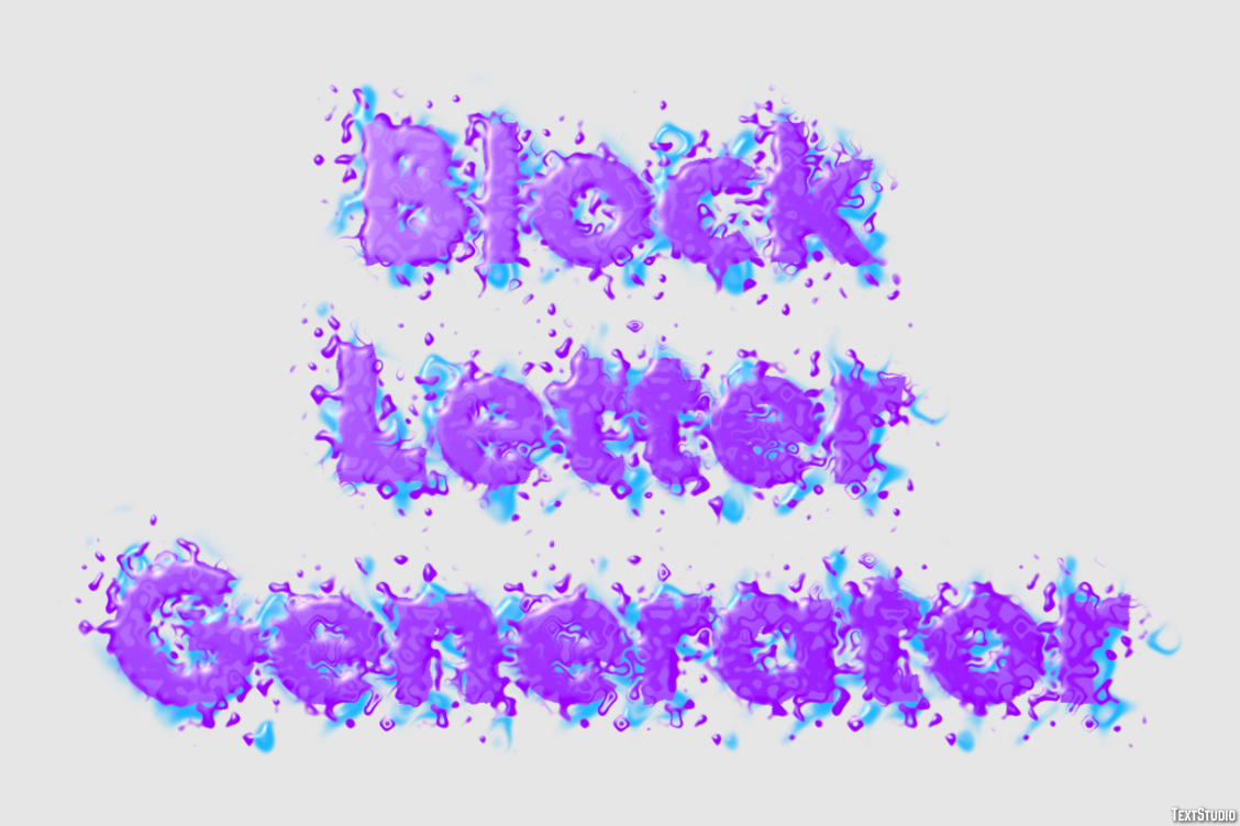 Block Letter Generator Efeito de texto