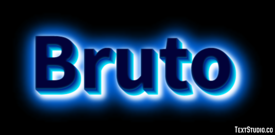 Bruto Effetto testo
