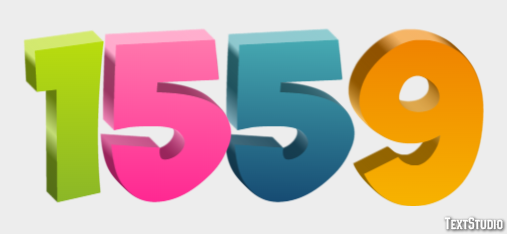 1559 Texteffekt