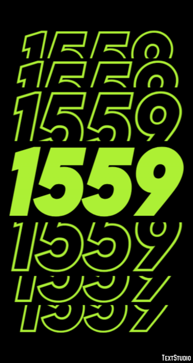 1559 Tekst Effect