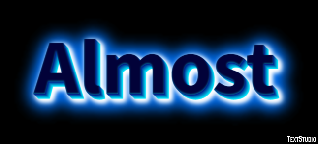 Almost Text Effect