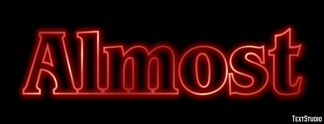 Almost Text Effect