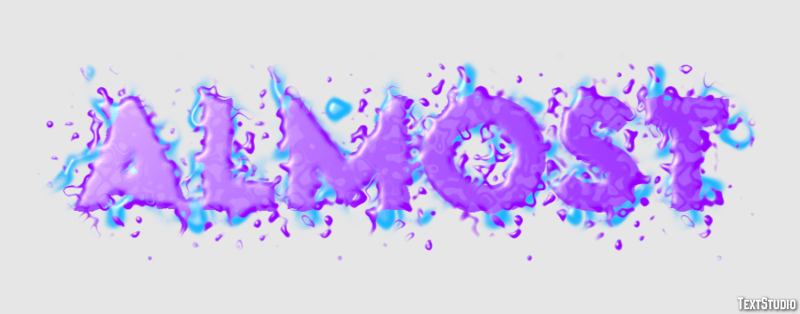 Almost Text Effect