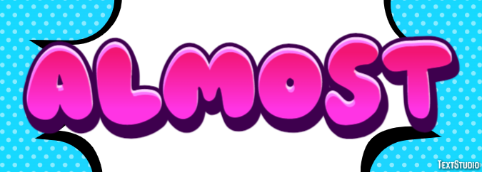 Almost Text Effect