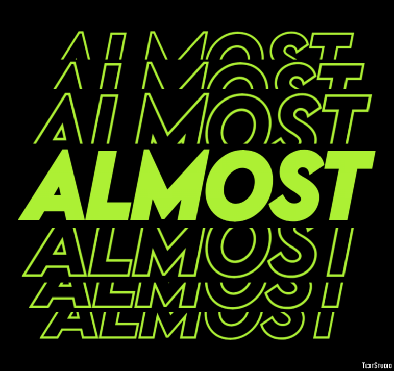 Almost Text Effect
