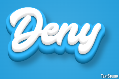 Deny Text Effect