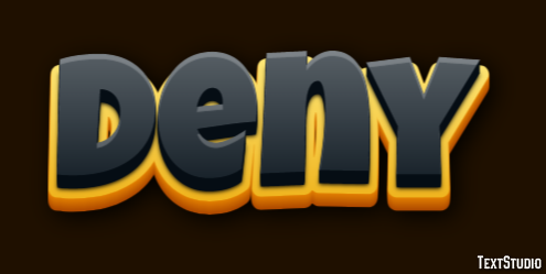 Deny Efecto de Texto