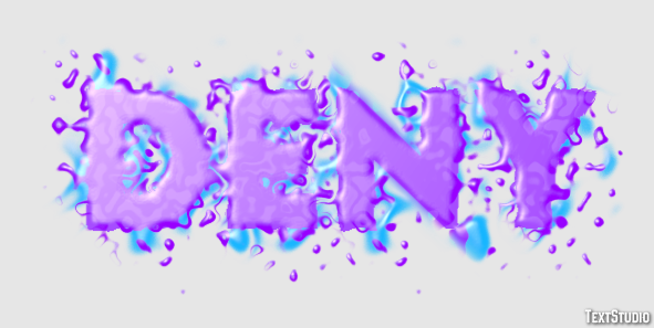 Deny Text Effect