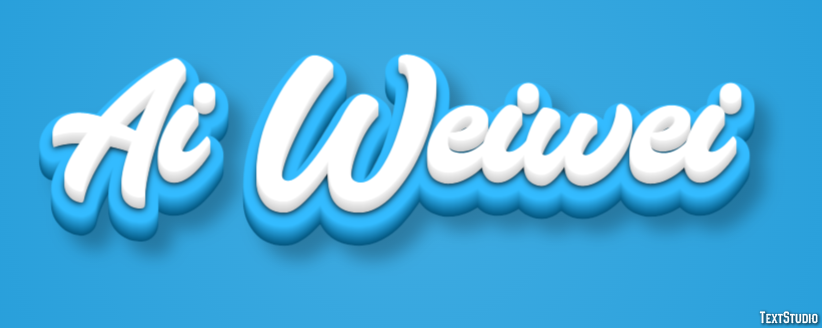 Ai Weiwei Text effect