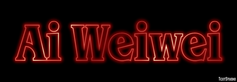 Ai Weiwei Text effect