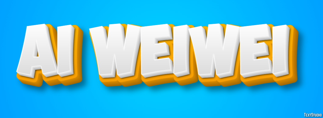Ai Weiwei Text effect
