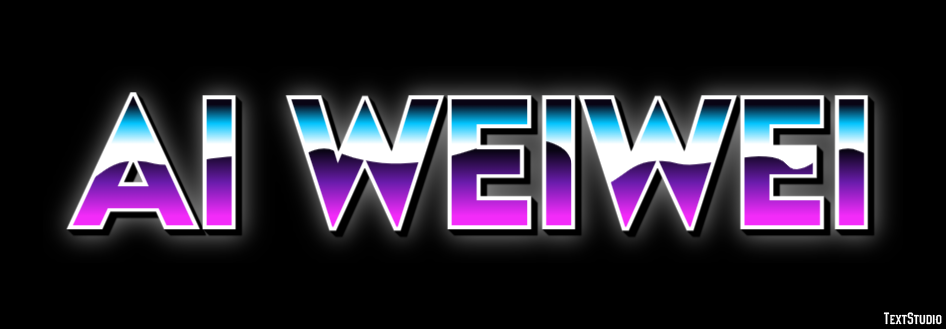 Ai Weiwei Text effect
