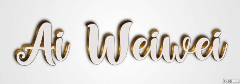 Ai Weiwei Text effect