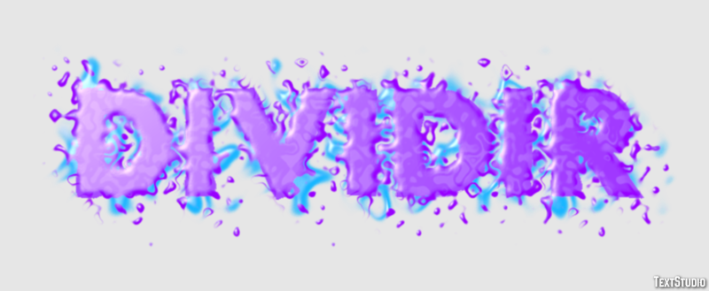 Dividir Efeito do texto