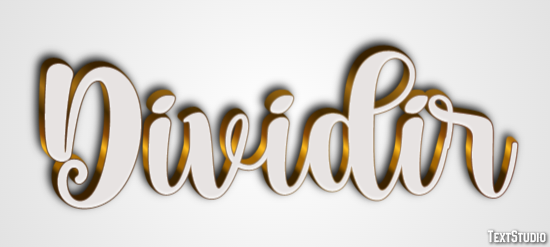 Dividir Efeito do texto