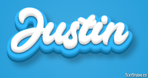 Justin Texteffekt
