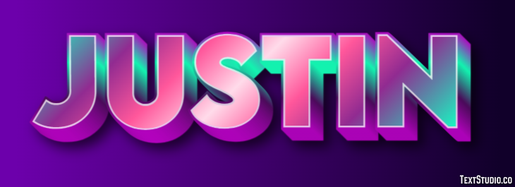 Justin Texteffekt