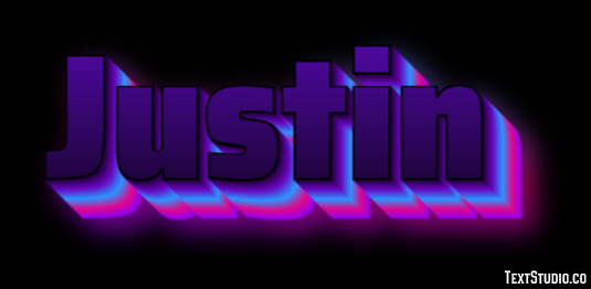 Justin Texteffekt