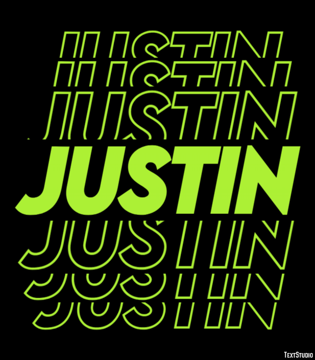 Justin Texteffekt