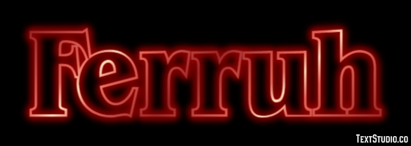Ferruh Эффект текста