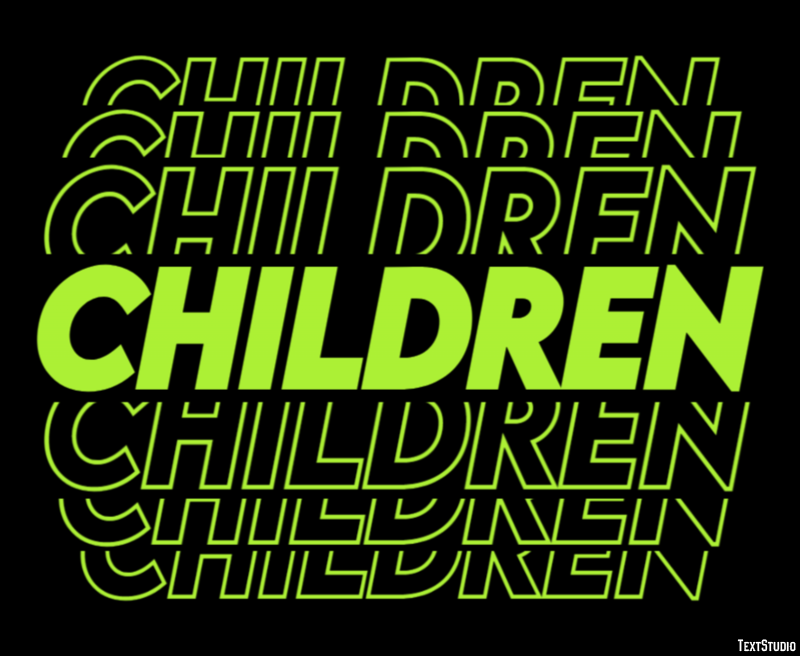 Children Text Effect