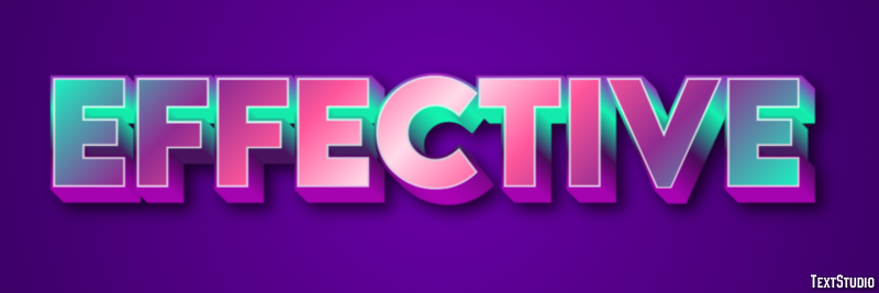 Effective Efekt tekstowy