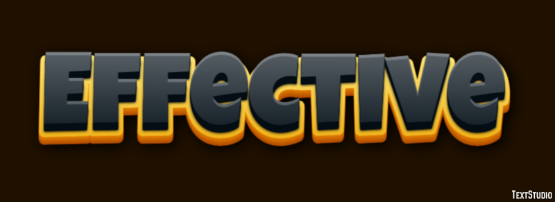 Effective Efekt tekstowy