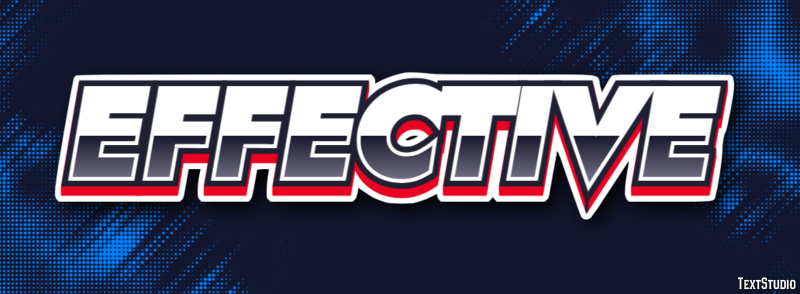 Effective Efekt tekstowy