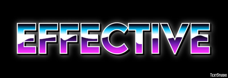 Effective Efekt tekstowy