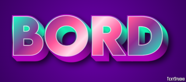 Bord Efecto de Texto