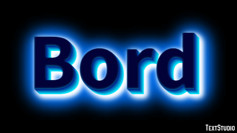 Bord Efekt tekstowy