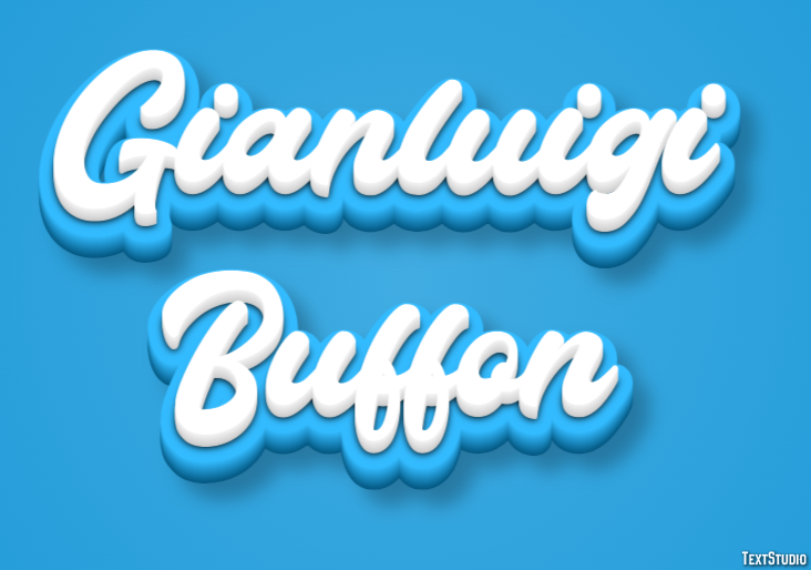Gianluigi Buffon Efeito de texto