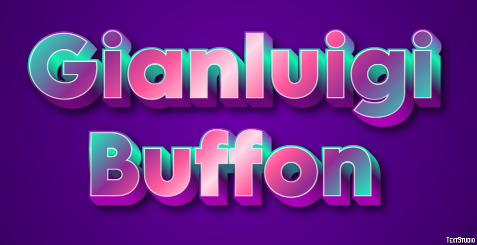Gianluigi Buffon Efeito de texto