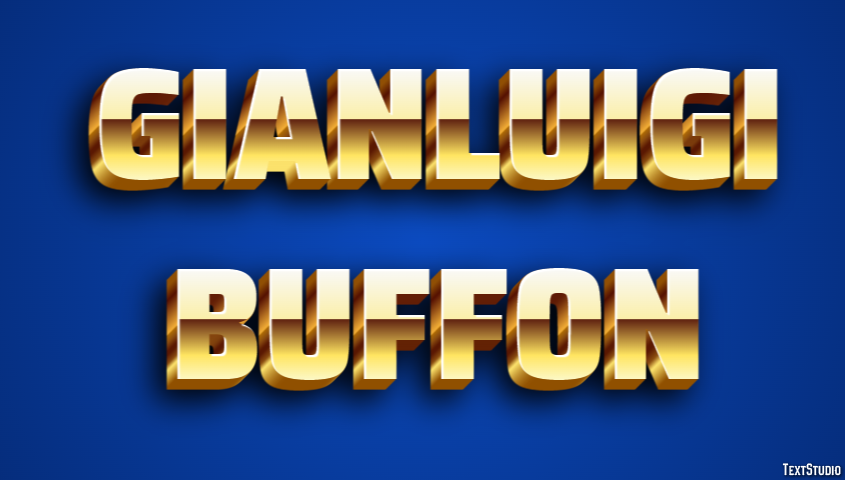 Gianluigi Buffon Efeito de texto