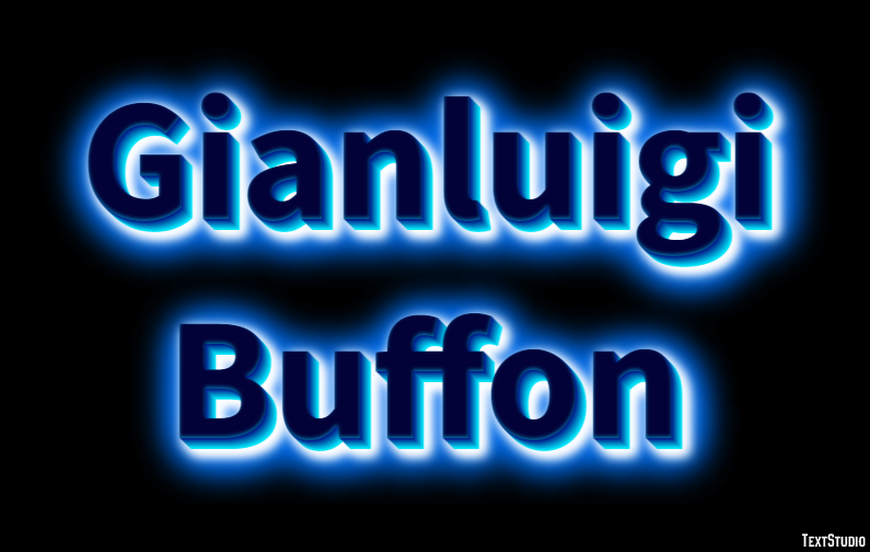 Gianluigi Buffon Efeito de texto