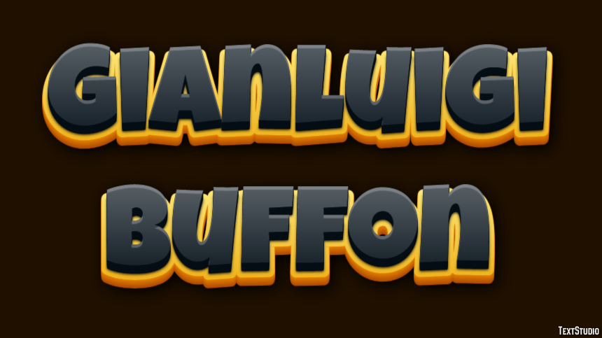 Gianluigi Buffon Efeito de texto