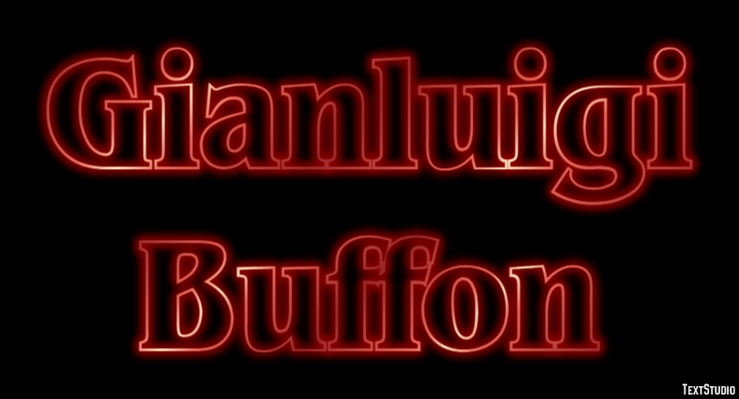 Gianluigi Buffon Efeito de texto