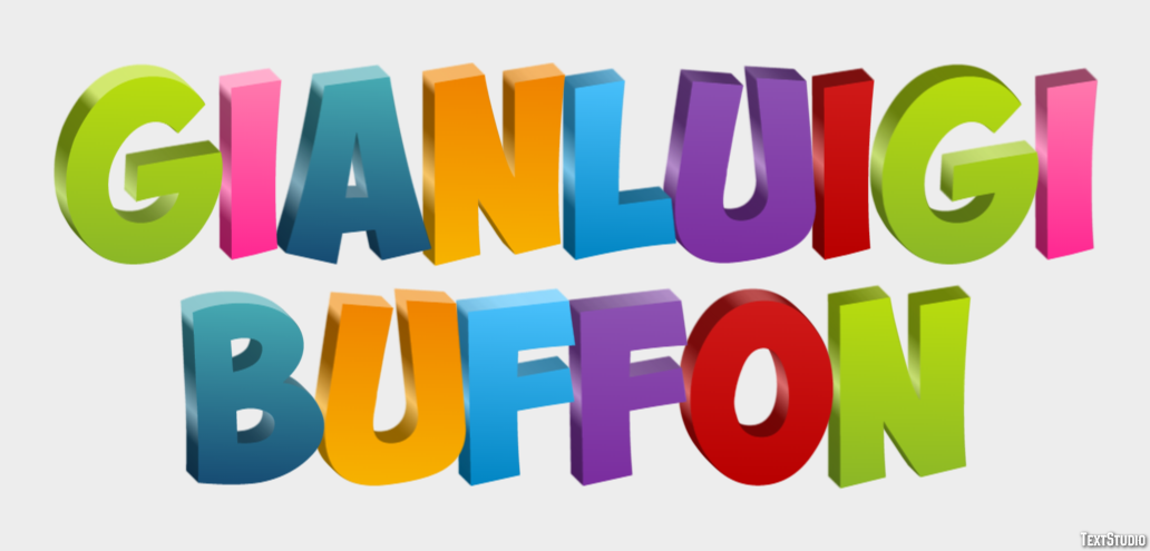 Gianluigi Buffon Efeito de texto