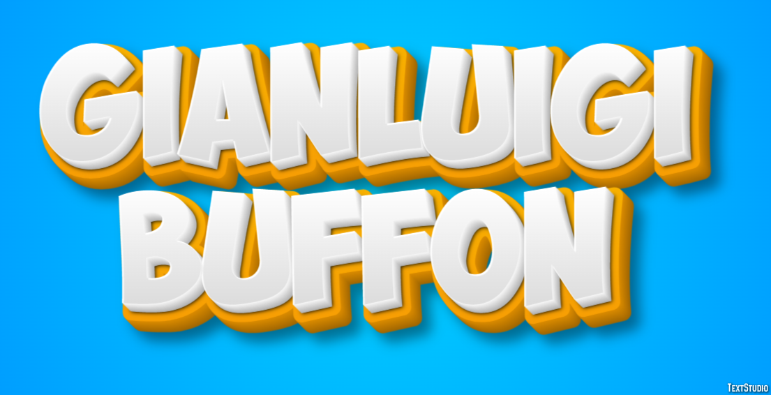 Gianluigi Buffon Efeito de texto