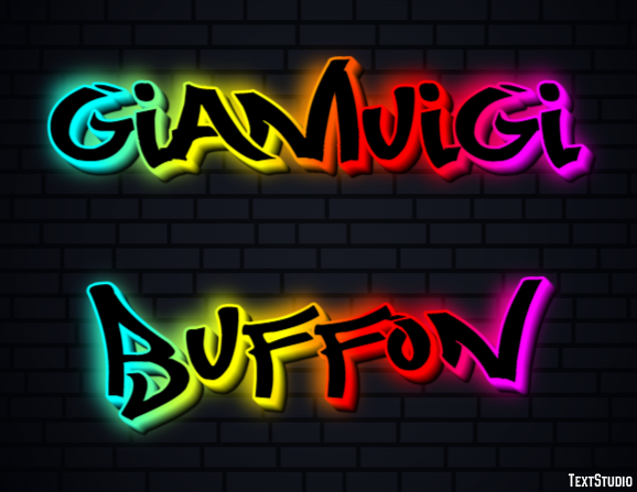 Gianluigi Buffon Efeito de texto