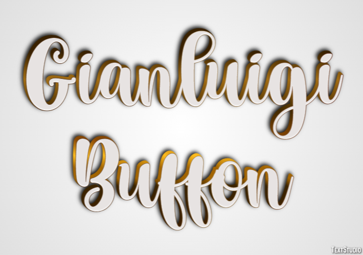 Gianluigi Buffon テキスト効果