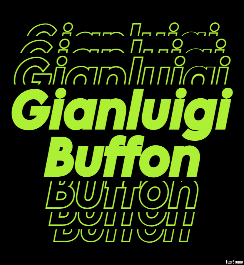 Gianluigi Buffon Text Effect