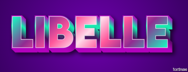 Libelle Tekst Effect