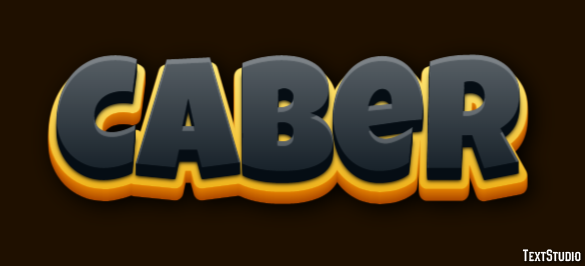 Caber Texteffekt