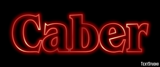 Caber Texteffekt