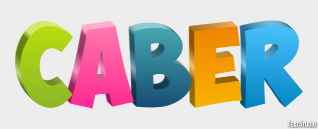 Caber Texteffekt