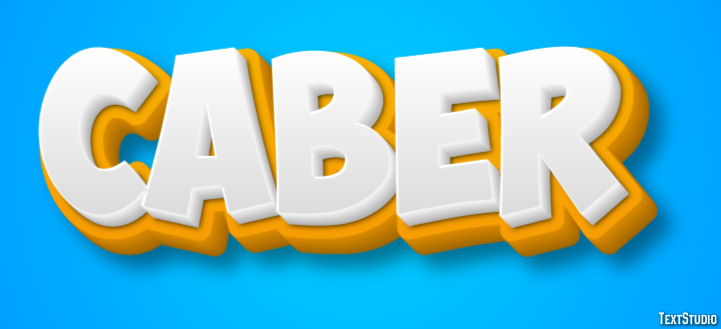 Caber Texteffekt