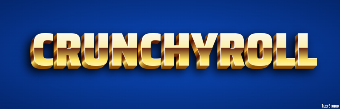 Crunchyroll Efeito de texto