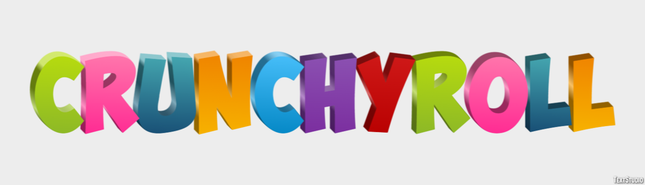 Crunchyroll Efecto de texto